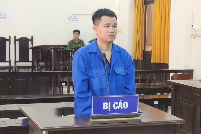 Bị cáo Út tại phiên tòa.