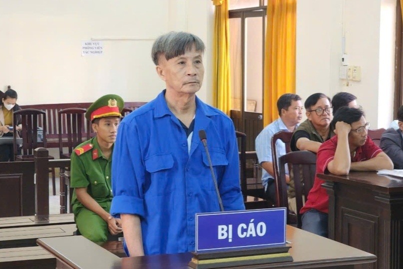 Bị cáo Phạm Minh Thành tại phiên tòa