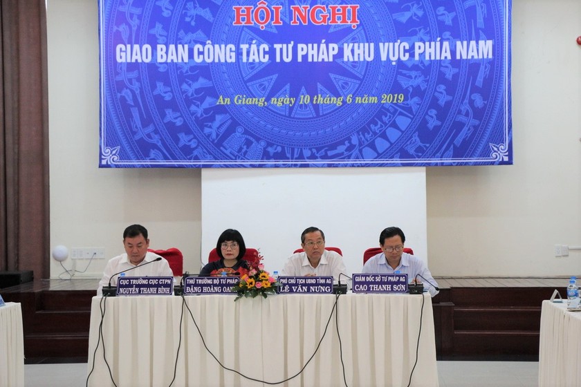 Hội nghị giao ban công tác tư pháp khu vực phía Nam