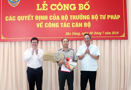 Hậu Giang công bố quyết định bổ nhiệm Cục trưởng Thi hành án dân sự