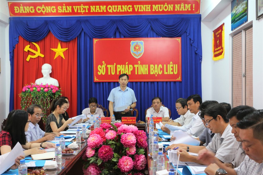 Kiểm tra rà soát hệ thống văn bản quy phạm pháp luật tại Bạc Liêu