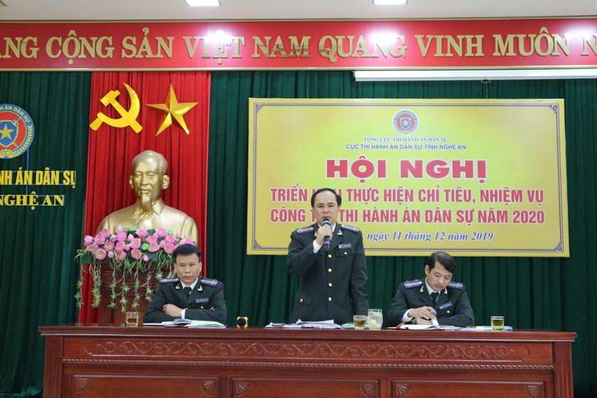 Cục Thi hành án dân sự Nghệ An giải quyết xong số lượng việc, tiền cao nhất từ trước đến nay