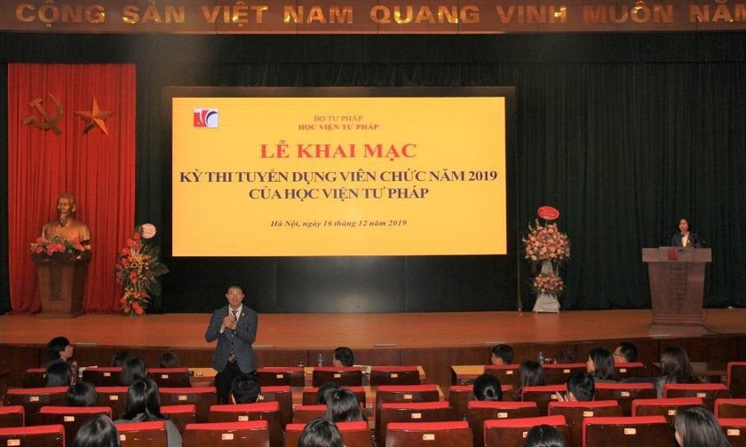 Học viện Tư pháp khai mạc kỳ thi tuyển dụng viên chức năm 2019