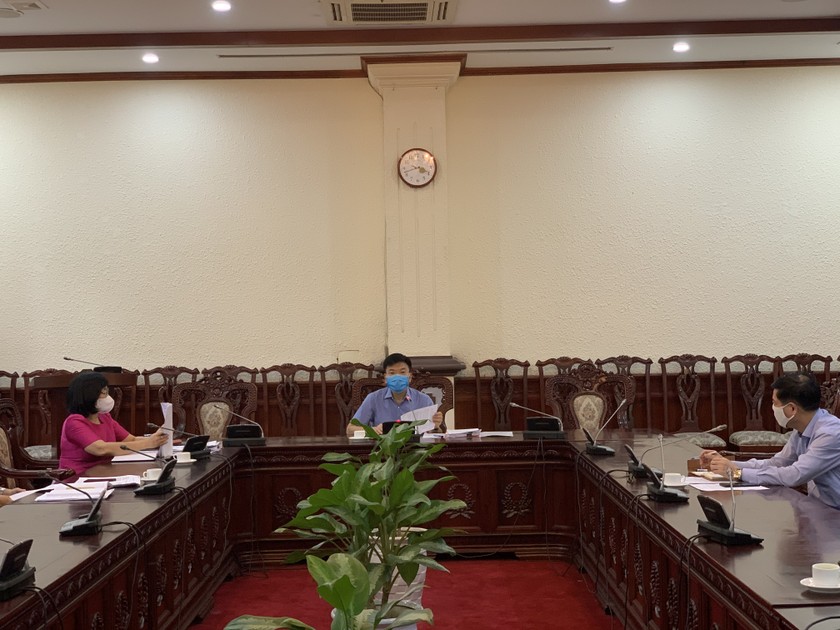 Lãnh đạo Bộ Tư pháp làm việc với Đại học Luật Hà Nội