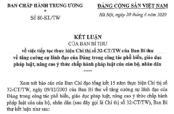 Tiếp tục thực hiện Chỉ thị số 32-CT/TW của Ban Bí thư