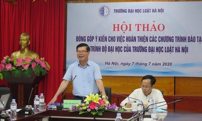 Đại học Luật Hà Nội Hội thảo đóng góp ý kiến hoàn thiện các chương trình đào tạo