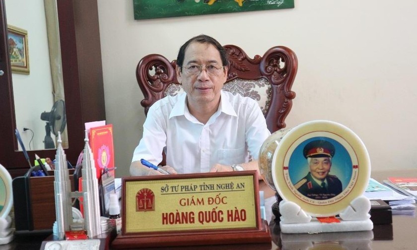 Giám đốc Sở Tư pháp Nghệ An Hoàng Quốc Hào