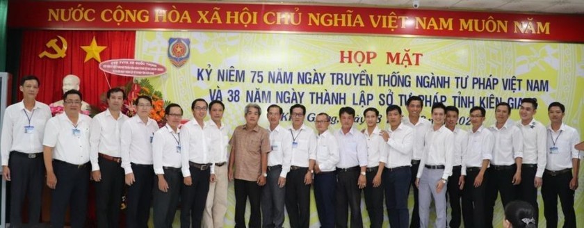 Sở Tư pháp Kiên Giang kỷ niệm 75 năm ngày truyền thống ngành Tư pháp