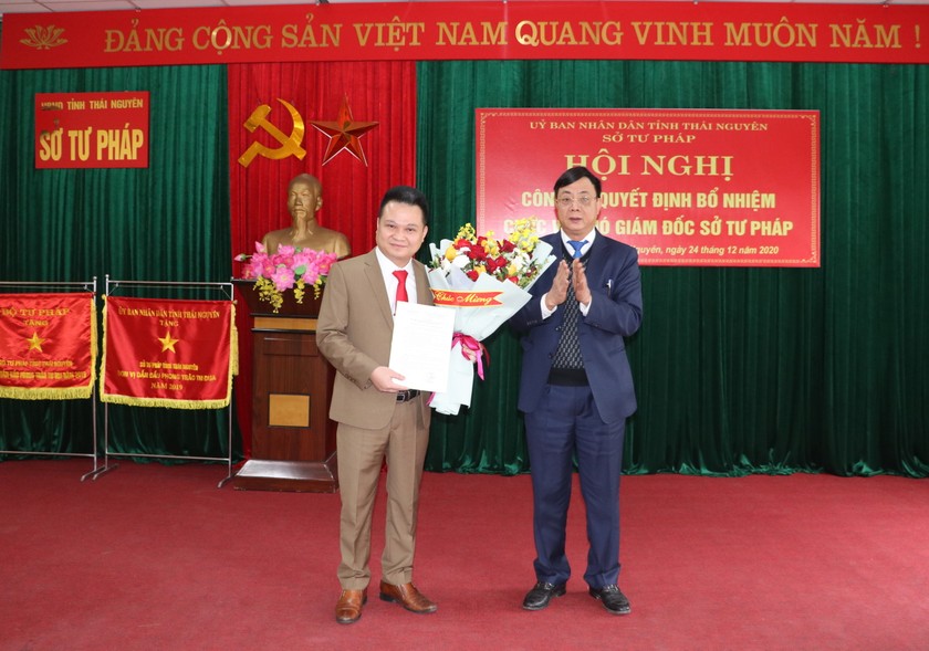 Bổ nhiệm Phó Giám đốc Sở Tư pháp Thái Nguyên