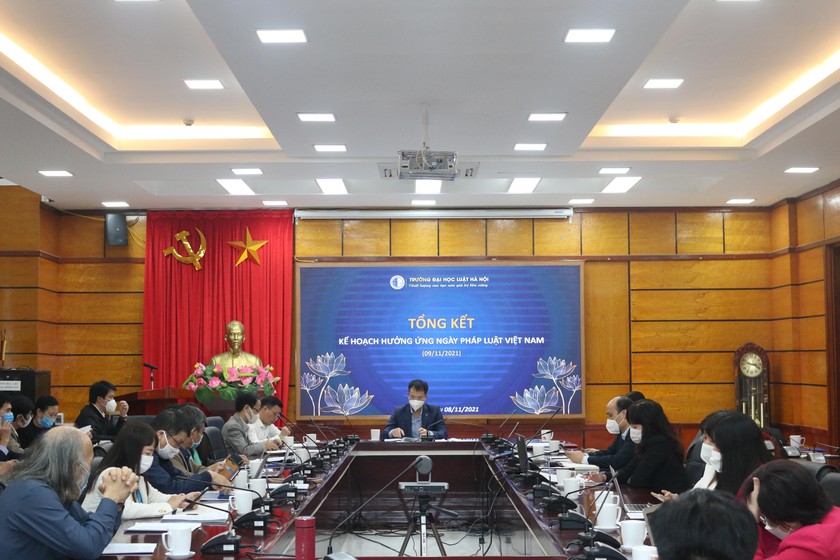 Trường Đại học Luật Hà Nội tổng kết Kế hoạch hưởng ứng Ngày Pháp luật Việt Nam 9/11