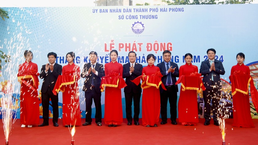 Lễ phát động “Tháng khuyến mại Hải Phòng năm 2024” tại Trung tâm Thương mại Cát Bi Plaza.