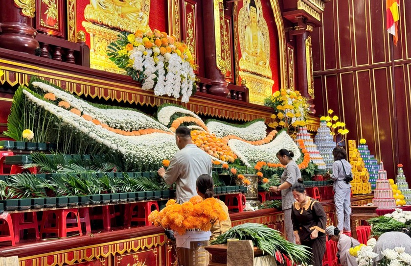 Lễ chiêm bái xá lợi Phật từ 13h00 ngày 25/5/2025 đến 06h00 ngày 28/5 (24h/24h).