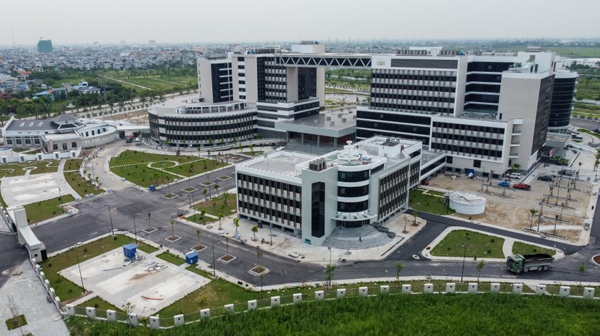 Toàn cảnh Bệnh viện Đa khoa Nam Định.