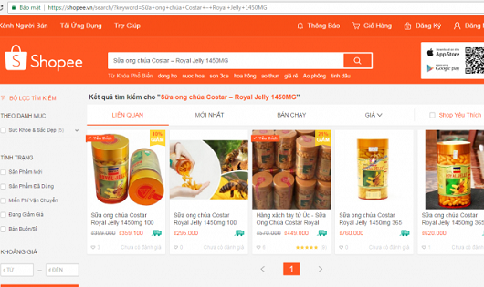 Shopee.vn ngang nhiên vi phạm quy định về quảng cáo