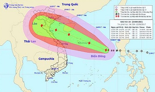 Các tỉnh miền Trung ứng phó với bão số 10 ở cấp cực kỳ nguy hiểm