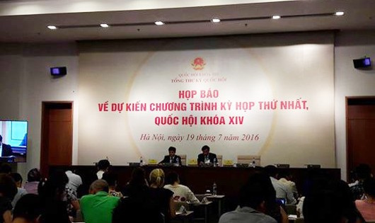 Văn phòng Quốc hội họp báo về Kỳ họp thứ nhất Quốc hội khóa 14