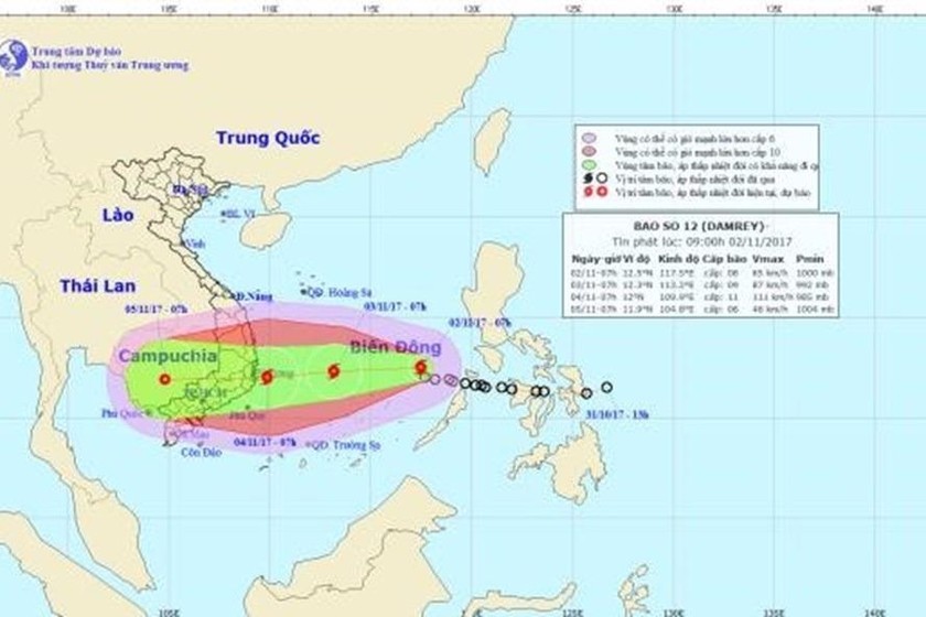 Bão số 'con voi' tiếp tục mạnh lên, giật cấp 15