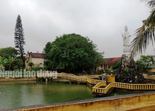 Chùa Long Yên - nơi bé trai 10 tuổi N.C.D. đang ở cùng sư thầy Thích Đàm Trang - Ảnh: Tuấn Minh