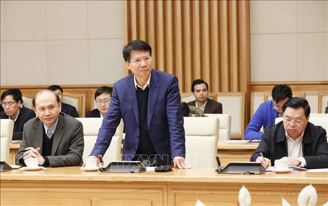 Thứ trưởng Bộ Y tế Trương Quốc Cường phát biểu. Ảnh: Doãn Tấn/TTXVN Chú thích ảnh