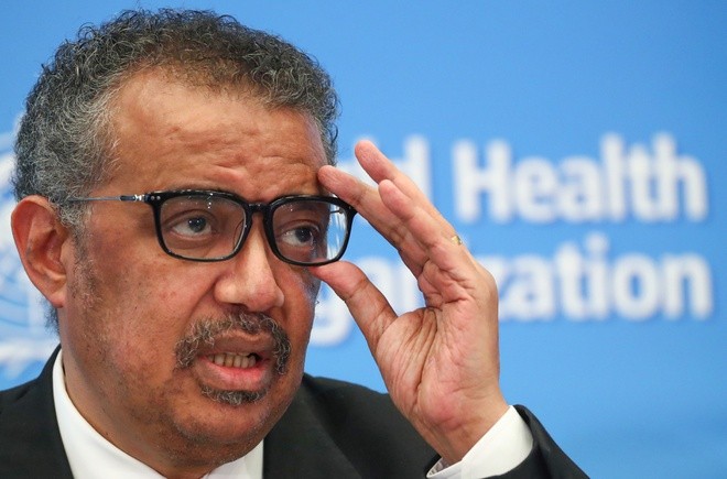 Tổng giám đốc WHO Tedros Adhanom Ghebreyesus. Ảnh:Reuters.