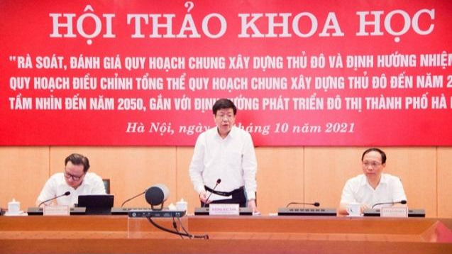 Phó Chủ tịch UBND TP Dương Đức Tuấn phát biểu tại hội thảo