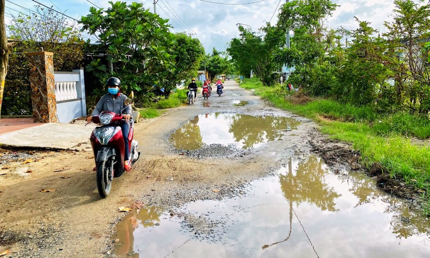  Tuyến đường 773 là tuyến huyết mạch nối từ đường ĐT 607 xuống phường Điện Dương. 