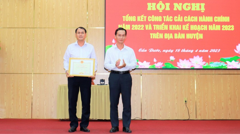 Huyện Cần Đước thuộc top dẫn đầu về chỉ số cải cách hành chính năm 2022 của Long An