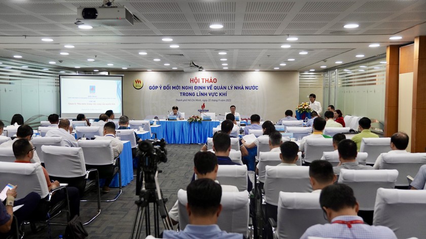 Toàn cảnh buổi Hội thảo “Góp ý đổi mới Nghị định về quản lý Nhà nước trong lĩnh vực kinh doanh Khí”