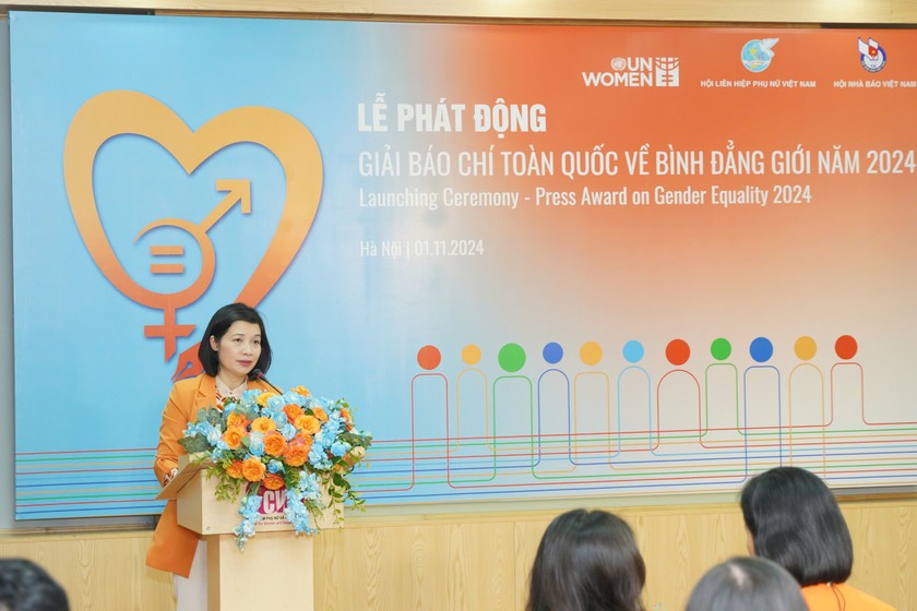 Lễ phát động Giải Báo chí toàn quốc về bình đẳng giới năm 2024.