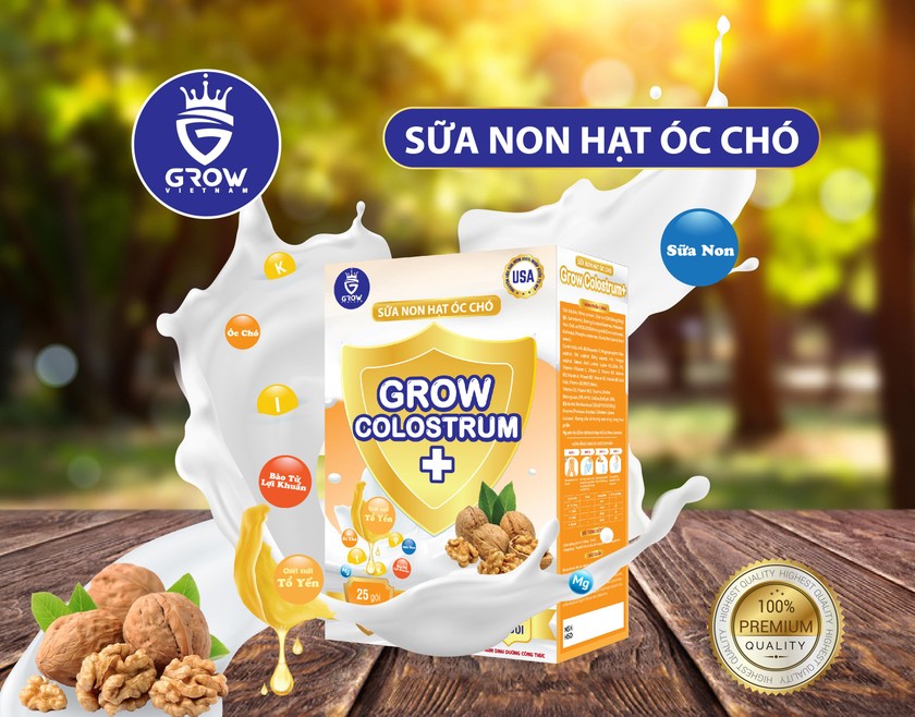 Sữa non hạt óc chó Grow Colostrum là sản phẩm dinh dưỡng công thức được các chuyên gia dinh dưỡng hàng đầu đánh giá chất lượng và khuyên dùng.