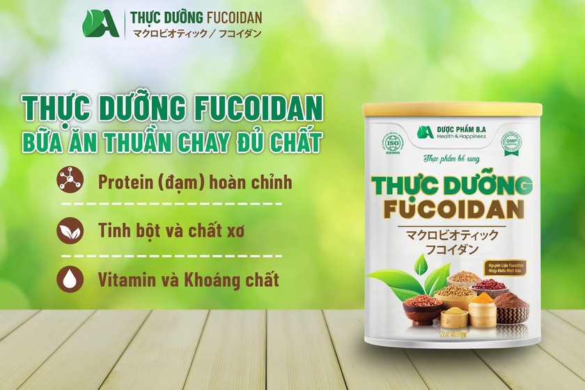 Thực dưỡng Fucoidan là sản phẩm có nguồn gốc từ thực vật.