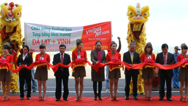 VietJetAir khai trương  đường bay Vinh – Đà Lạt