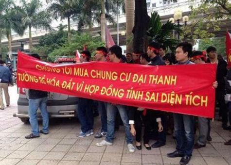 Tranh chấp bùng nổ giữa khách hàng và chủ đầu tư vì cách tính diện tích căn hộ