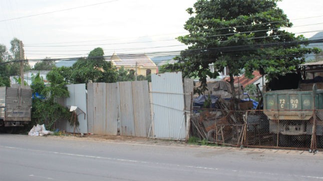 Bãi phế liệu nơi công an ập vào