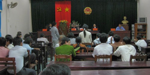 Bộ luật Dân sự bảo vệ quyền lợi của người thứ ba ngay tình. (Ảnh: Một phiên tòa dân sự)