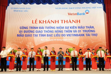 VietinBank tài trợ 40 tỷ đồng cho tỉnh Bạc Liêu