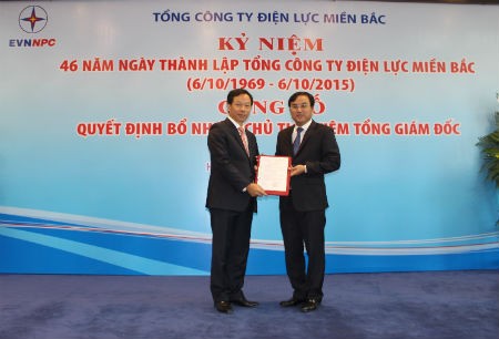 TCty Điện lực Miền Bắc có lãnh đạo mới