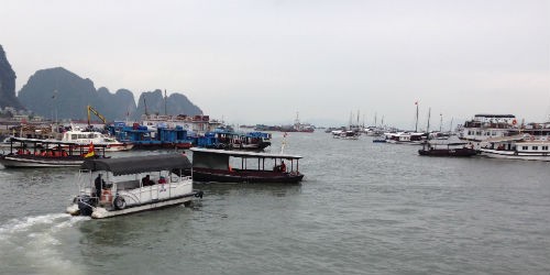 Tàu du lịch neo đậu, đón trả khách tại vùng nước cảng biển gây tiềm ẩm mất an toàn hàng hải