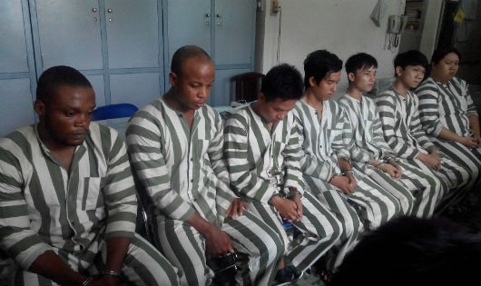 Những nghi can trong đường dây lừa đảo