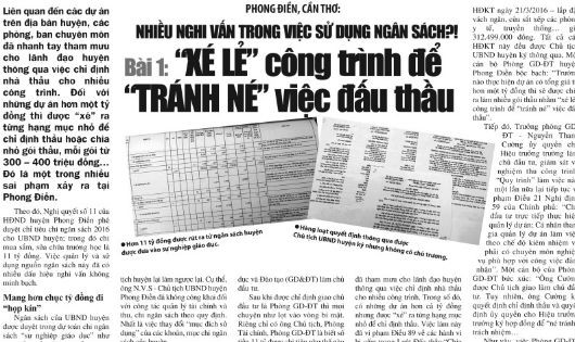 'Sân sau' Phó phòng Tài chính 'bao thầu' DA sửa trường học cả huyện?