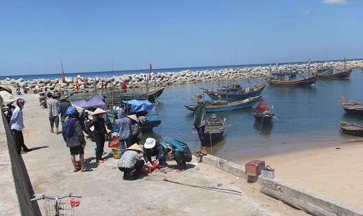 Toàn bộ tàu thuyền của người dân đều nằm phía trong âu