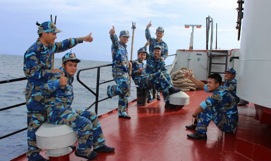 Phút giải lao trên boong tàu