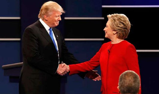 Ông Trump và bà Clinton. Ảnh: NDTV