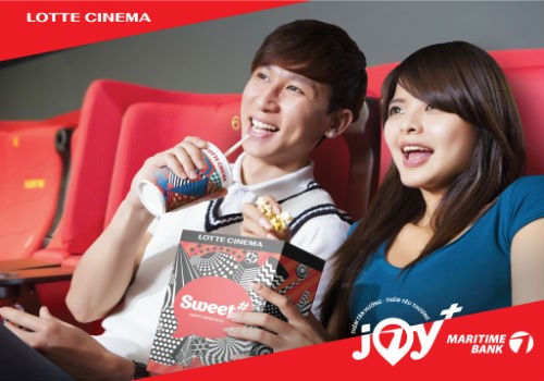 Hoàn tiền 50% cho chủ thẻ quốc tế Maritime Bank khi thanh toán tại hệ thống rạp Lotte Cinema