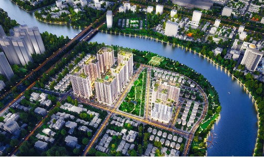 Phối cảnh tổng thể dự án Sunrise Riverside