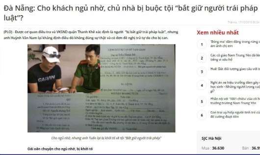 Đà Nẵng: Nhiều vấn đề cần làm rõ trong vụ án bắt giữ người trái pháp luật