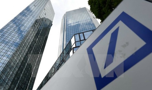 Trụ sở ngân hàng Deutsche Bank tại Frankfurt am Main, Đức. (Nguồn: EPA/TTXVN)