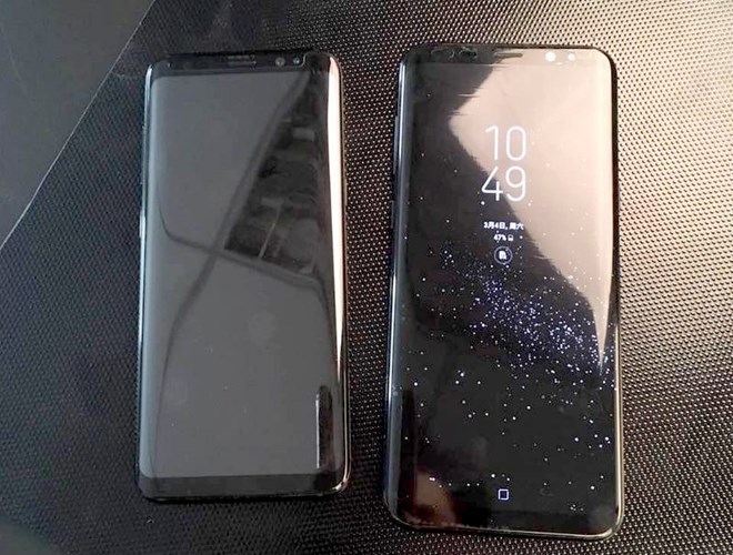 Hình ảnh rò rỉ mới nhất được cho là của mẫu điện thoại Galaxy S8 và S8+. (Nguồn: slashleaks)