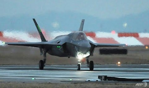 Máy bay chiến đấu tàng hình F-35B của Mỹ tại Nhật Bản hồi tháng 1