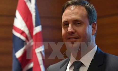 Bộ trưởng Thương mại, du lịch và đầu tư Australia Steven Ciobo. Ảnh: AFP/TTXVN